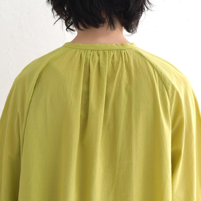 メール便可 ブラウス 涼しい レディース インド綿 袖刺繍 シャツ ノーカラー 薄手 綿100％ 25SS0523, |  | 15