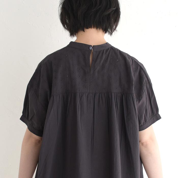 メール便可 プルオーバーブラウス 半袖 レディース インド綿 胸切替 刺繍 綿100％ 25SS0620, |  | 13