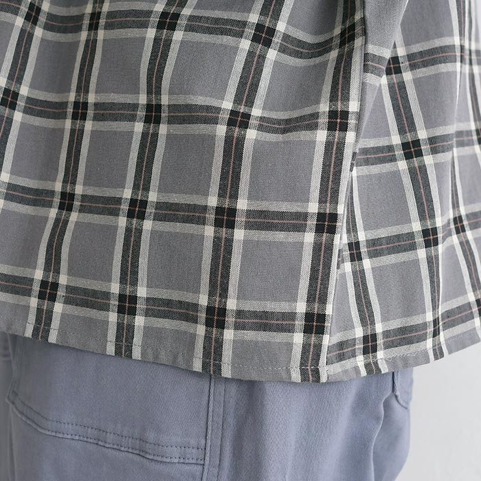 20％OFF セール！ 返品交換不可 ブラウス 長袖 レディース 綿キャンブリック チェック 綿100％ 25AW0904, q1128, q2, 爆買 |  | 20