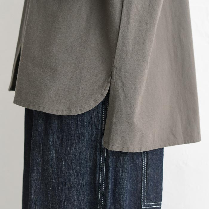 ブラウス シャツ コットン起毛 ギャザー 袖口リブ ふんわり ゆったり 綿100％ 30代 40代 50代 秋冬 25AW1219, |  | 21