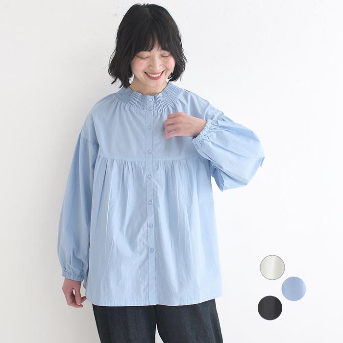 新作早割P5倍 ブラウス 綿ポプリン前後2WAY 綿100％ 春 夏 30代 40代 50代 26SS0306, | 