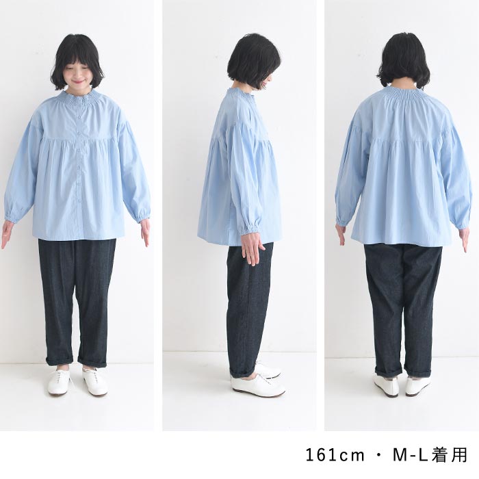 新作早割P5倍 ブラウス 綿ポプリン前後2WAY 綿100％ 春 夏 30代 40代 50代 26SS0306, |  | 21