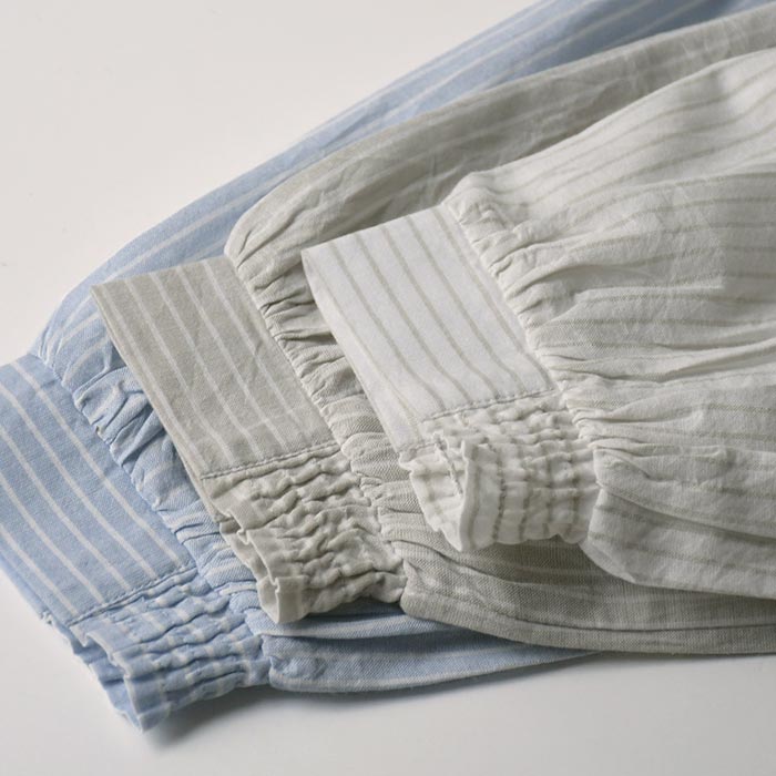 新作早割P5倍 ブラウス 裾刺繍 綿100％ キャンブリック ストライプ柄  春 夏 30代 40代 50代 26SS0319, |  | 14