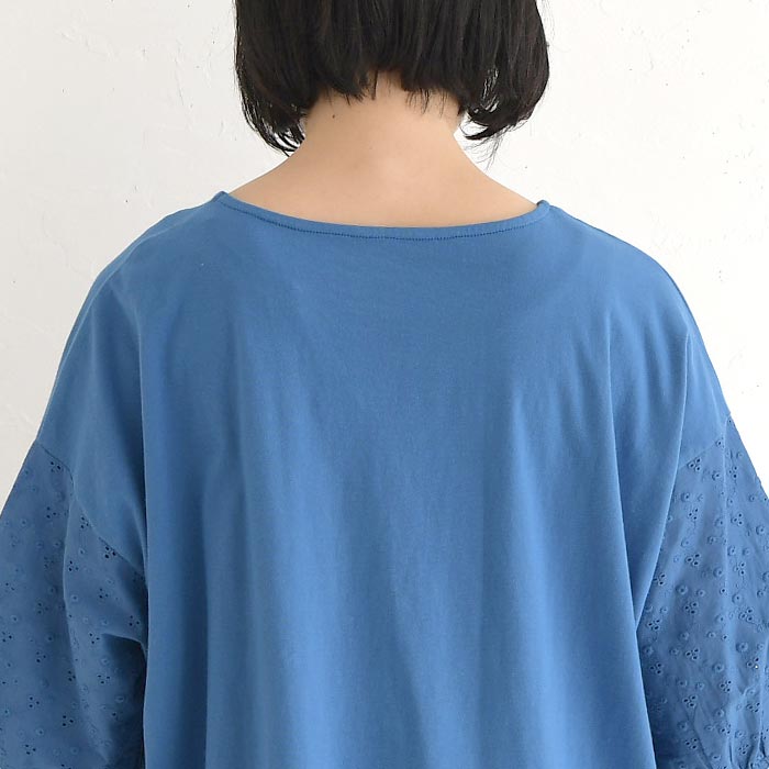 Tシャツ 布帛カットワークレース使い 綿100% コットン レディース 春 夏 30代 40代 50代 26SS0508, |  | 16