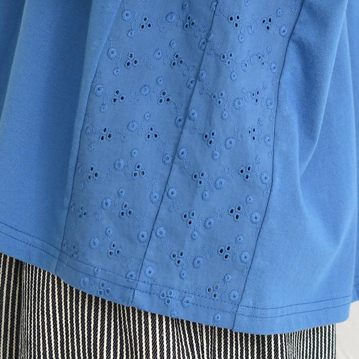 Tシャツ 布帛カットワークレース使い 綿100% コットン レディース 春 夏 30代 40代 50代 26SS0508, |  | 19