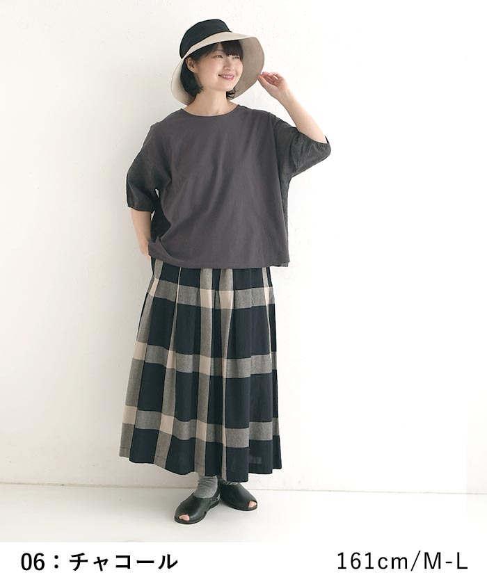 Tシャツ 布帛カットワークレース使い 綿100% コットン レディース 春 夏 30代 40代 50代 26SS0508, |  | 06