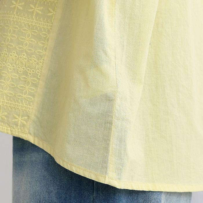 ブラウス カットワークレース インド綿 綿100%  レディース 春 夏 30代 40代 50代 26SS0508, |  | 19