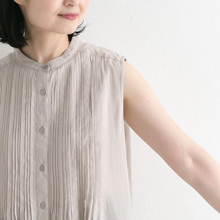 最大2000円OFFクーポンあり ワンピース ピンタック ノースリーブ インド綿 綿100%  春 夏 30代 40代 50代 26SS0703, |  | 16