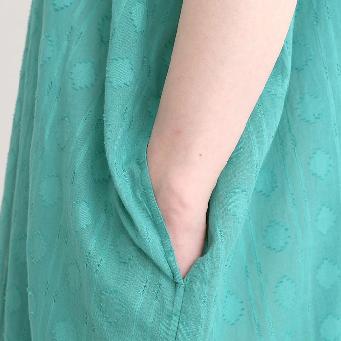 最大2000円OFFクーポンあり ワンピース ジャガード織り 半袖 インド綿 綿100%  春 夏 30代 40代 50代 26SS0703, 超PayPay祭 |  | 19