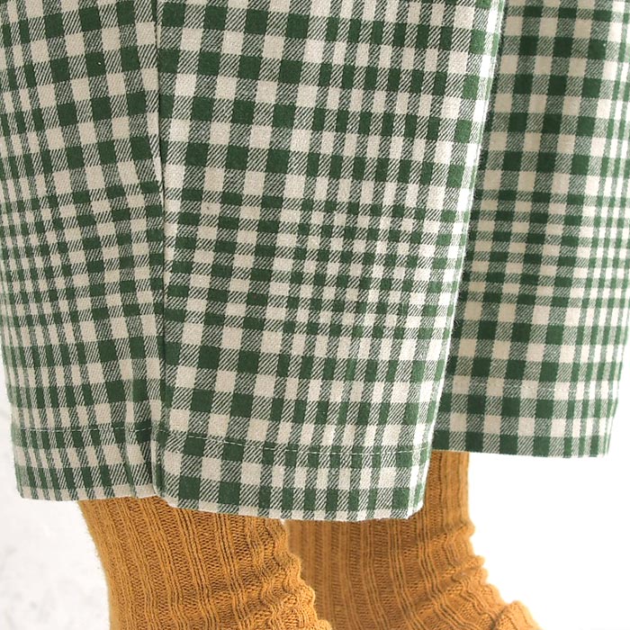 50％OFF セール！ 返品交換不可 パンツ テーパード レディース チェック ゆったり 綿ビエラ D*g*y 綿100％ 大きいサイズ 24AW1011, q1219, q5, | D*g*y | 16