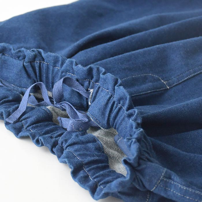 20％OFF セール！ 返品交換不可 コクーンパンツ ワイド ロング D*g*y デニム ストレッチ 裾タック ゆったりワイド 綿 25AW0904, q1128, q2, | D*g*y | 09