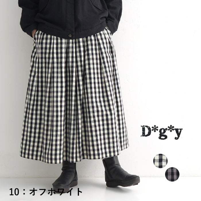 ワイド フレアパンツ ガウチョ レディース D*g*y 起毛 綿ビエラ 大きいサイズ 25AW1024R, | D*g*y | 01