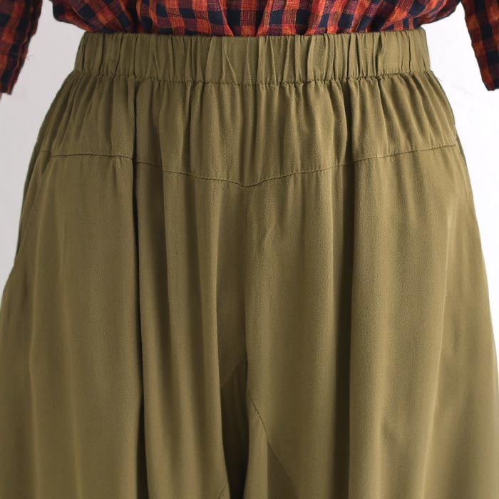 50％OFF セール！ 返品交換不可 ワイドパンツ レディース D*g*y ゆったり変形パンツ ツイルライトレーヨン 楽ちん 大きいサイズ 24AW0726, q1219, q5, | D*g*y | 10