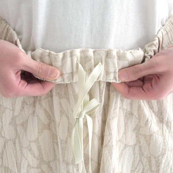 最大20％OFFクーポンあり パンツ ワイド バルーン レディース Dgy 9分丈 ウェストゴム 裾ゴム 綿 麻 大きいサイズ 25SS0228,   爆買 | D*g*y | 17