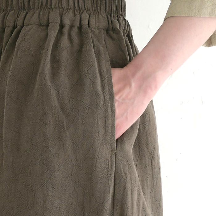 ワイドパンツ 涼しい レディース ゆったり ウエストゴム レーヨン ラミー 25SS0725, | D*g*y | 16