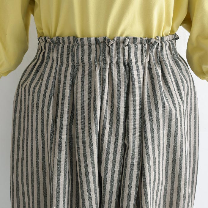 【20％OFF セール！】 返品交換不可 バルーンパンツ ワイド レディース D*g*y ゆったり ウエストゴム リネン混 綿 麻 25AW0801, q1219, q2, | D*g*y | 12