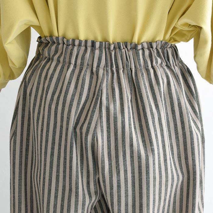 【20％OFF セール！】 返品交換不可 バルーンパンツ ワイド レディース D*g*y ゆったり ウエストゴム リネン混 綿 麻 25AW0801, q1219, q2, | D*g*y | 13