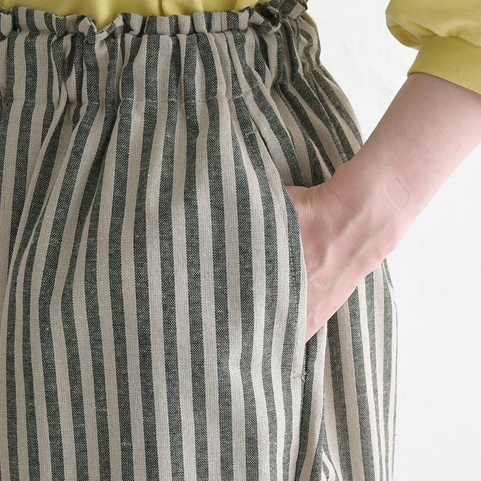 【20％OFF セール！】 返品交換不可 バルーンパンツ ワイド レディース D*g*y ゆったり ウエストゴム リネン混 綿 麻 25AW0801, q1219, q2, | D*g*y | 14