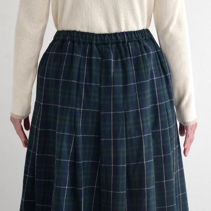 パンツ ロング レディース D*g*y 綿ビエラ チェック フレアシルエット スカート風 綿100％ 25AW1114, | D*g*y | 13