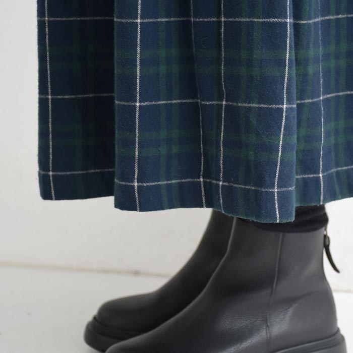 パンツ ロング レディース D*g*y 綿ビエラ チェック フレアシルエット スカート風 綿100％ 25AW1114, | D*g*y | 15