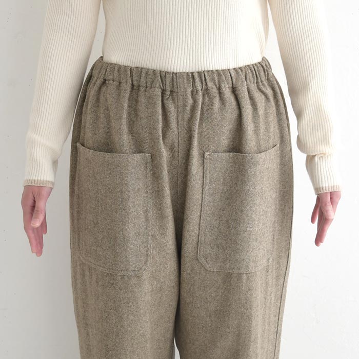 ワイドパンツ レディース ウール混 起毛 ゆったり D*g*y大きいサイズ 25AW1120, c1120, | D*g*y | 11