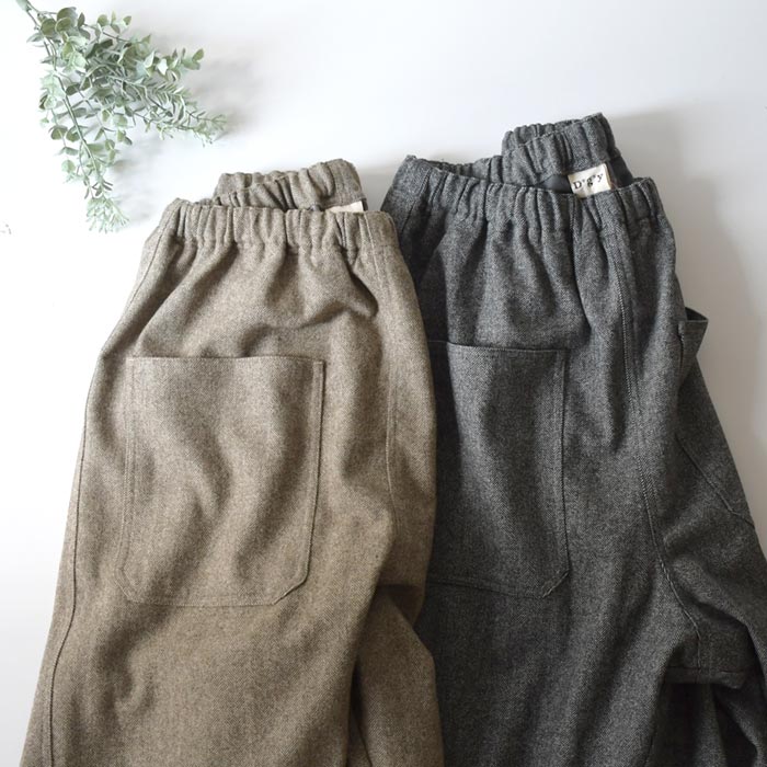 ワイドパンツ レディース ウール混 起毛 ゆったり D*g*y大きいサイズ 25AW1120, c1120, | D*g*y | 10