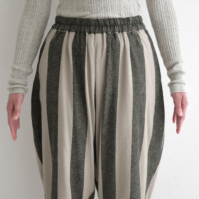 ワイドパンツ レディース 綿100％ 起毛 柔らかい あたたかい テーパード ゆったり 大きいサイズ 25AW1120, | D*g*y | 13