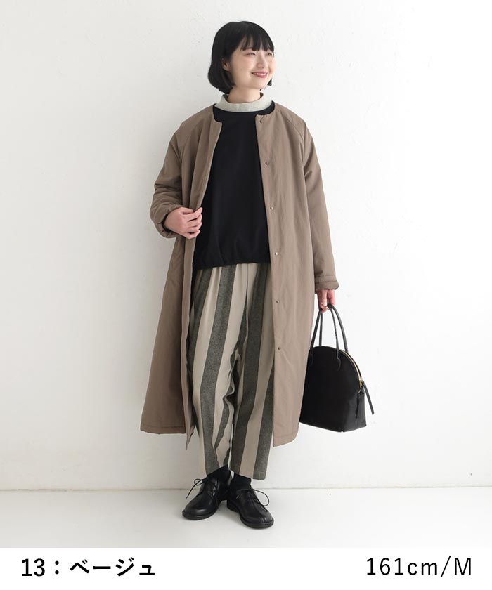 ワイドパンツ レディース 綿100％ 起毛 柔らかい あたたかい テーパード ゆったり 大きいサイズ 25AW1120, | D*g*y | 04