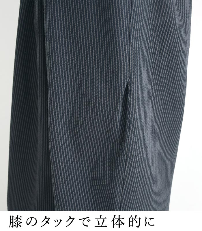 新作早割P5倍 ワイドパンツ Ｄ*g*y コットン ヒッコリー 綿100％ 春 夏 30代 40代 50代 26SS0306, | D*g*y | 05