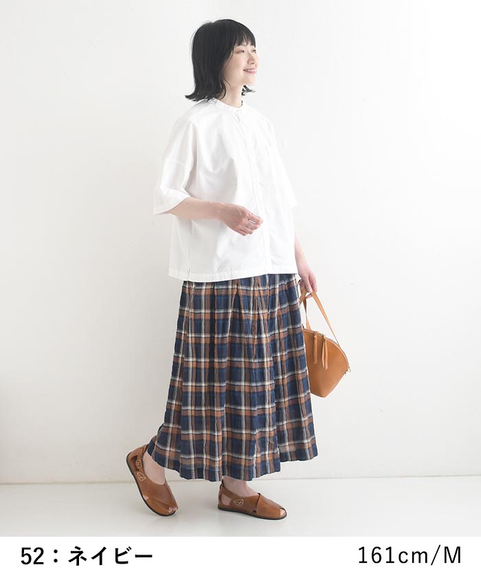 ガウチョパンツ Dgy フレア チェック柄 コットンシャーリング  春 夏 30代 40代 50代 26SS0703, | D*g*y | 04