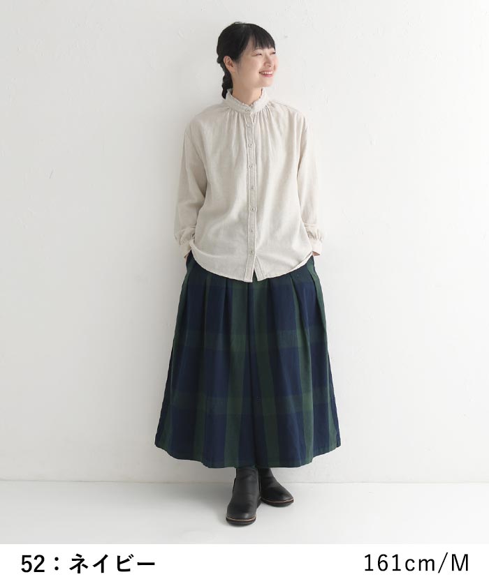 D*g*y フレアガウチョパンツ ウエストゴム コットン 綿100％ M〜3L 大きいサイズ  23AW0929R, | D*g*y | 10