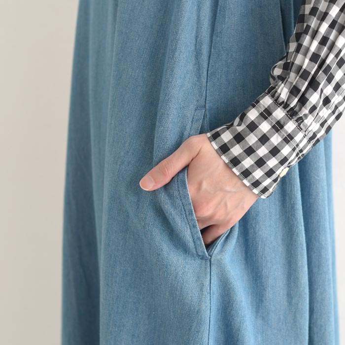 ジャンパースカート バルーンワンピース ジャンスカ レディース デニム D*g*y dgy ロング 綿100％ 大きいサイズ 25SS0307R, | D*g*y | 15