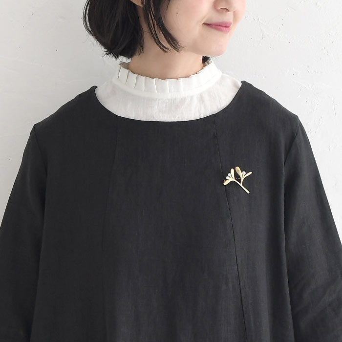 フレアワンピース レディース Aライン 七分袖 D*g*y dgy 麻100%大きいサイズ 春 夏 秋 冬 26SS0213R, | D*g*y | 15