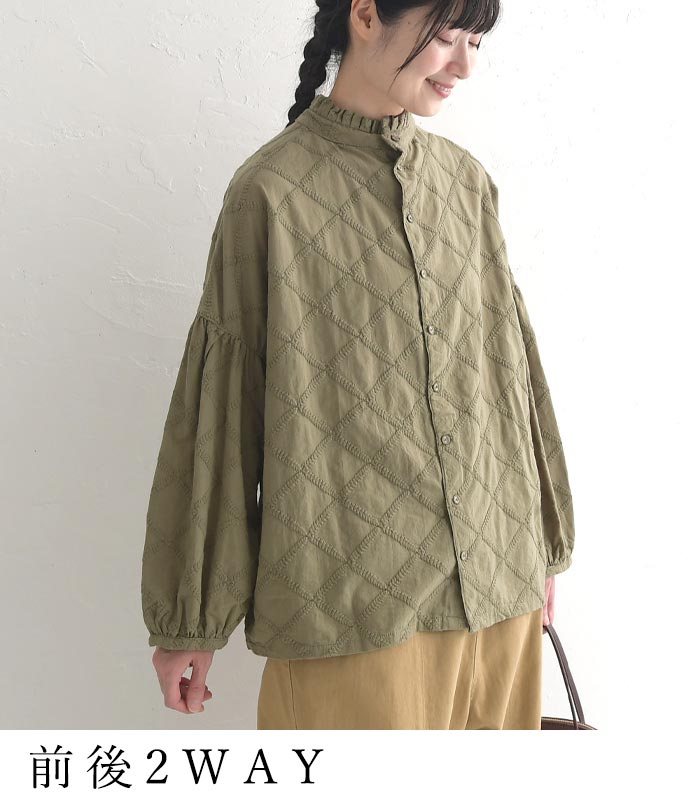 プルオーバー シャツ ブラウス 長袖 レディース D*g*y dgy 綿100％ 綿 コットン 大きいサイズ 24AW0904R, | D*g*y | 09