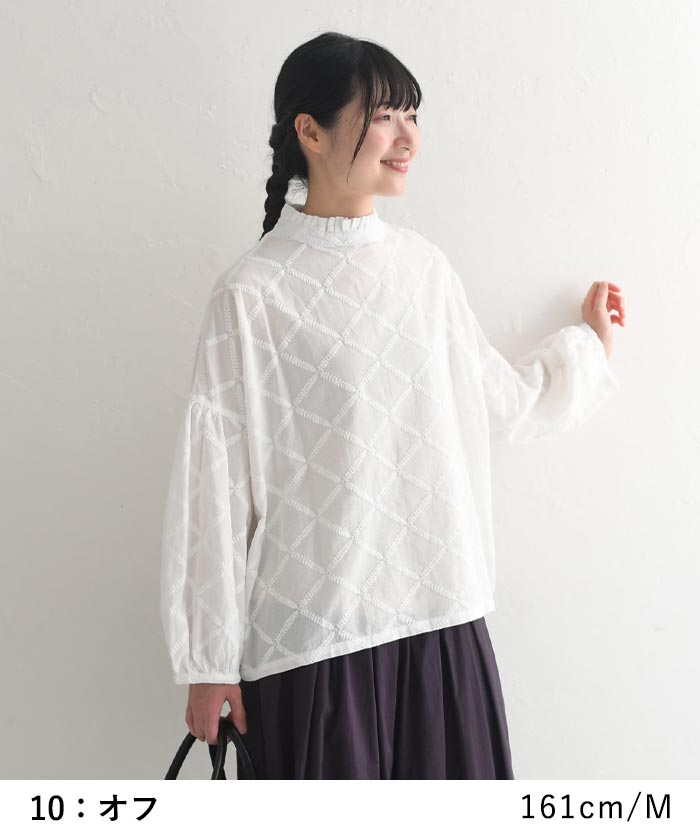 D*g*y プルオーバー シャツ ブラウス 長袖 レディース dgy 綿100