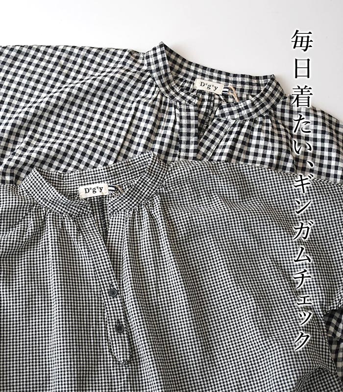 メール便送料無料 ブラウス 半袖 レディース シャツ プルオーバー D*g*y 綿100%  25AW0801R, | D*g*y | 03