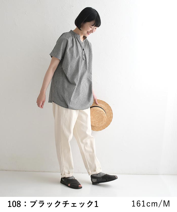 メール便送料無料 ブラウス 半袖 レディース シャツ プルオーバー D*g*y 綿100%  25AW0801R, | D*g*y | 09