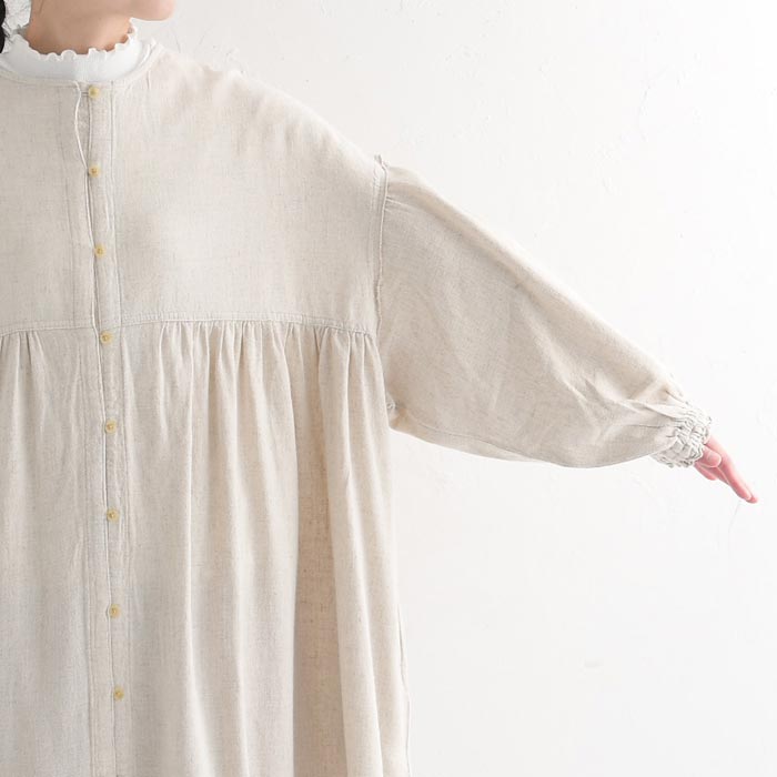 最大20％OFFクーポンあり チュニックブラウス シャツ レディース D*g*y dgy リネン混スラブ 袖ボリューム レーヨン 麻 24SS0202, 爆買 | D*g*y | 14