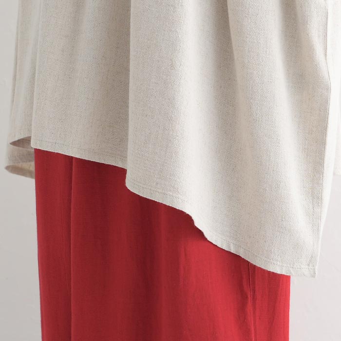 最大20％OFFクーポンあり チュニックブラウス シャツ レディース D*g*y dgy リネン混スラブ 袖ボリューム レーヨン 麻 24SS0202, 爆買 | D*g*y | 16