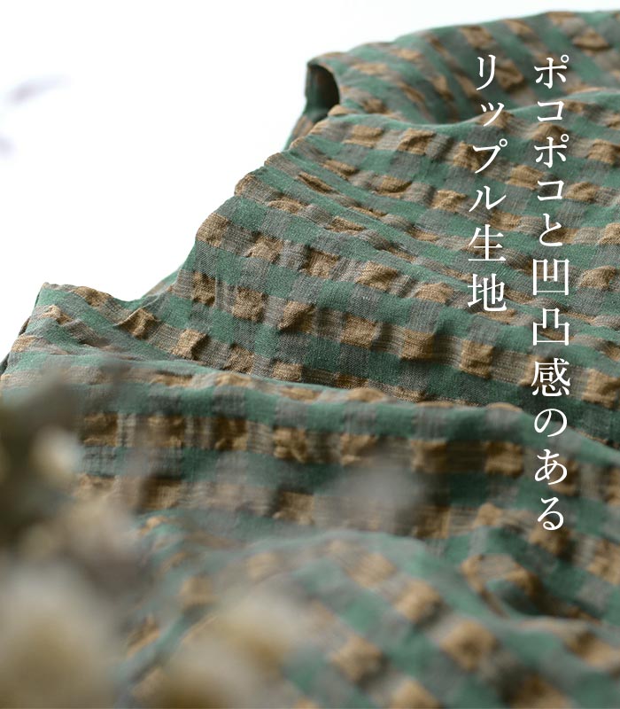 メール便送料無料 ブラウス シャツ プルオーバー レディース D*g*y dgy チェック 五分袖 大きいサイズ 綿 24AW0816, c09, | D*g*y | 04