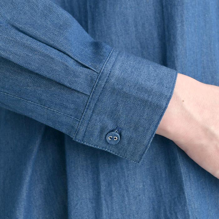 【20％OFF セール！】 返品交換不可 ワンピース 長袖 ロング レディース シャツワンピース D*g*y コットンデニム 綿100％ 25AW0904, q1219, q2, | D*g*y | 13