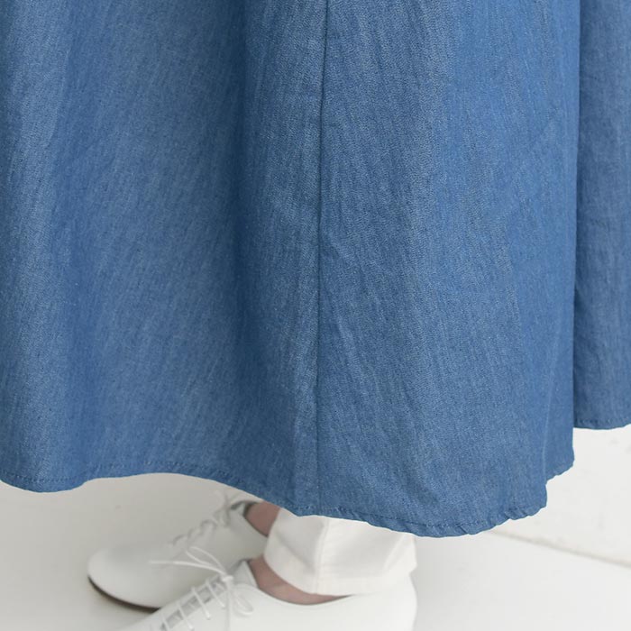 【20％OFF セール！】 返品交換不可 ワンピース 長袖 ロング レディース シャツワンピース D*g*y コットンデニム 綿100％ 25AW0904, q1219, q2, | D*g*y | 15