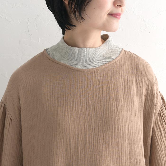 50％OFF セール！ 返品交換不可 ワンピース レディース 長袖 D*g*y コットンダブルガーゼ ギャザー ふんわり 綿100％ 24AW0124, q1219, q5, 爆買 |  | 14