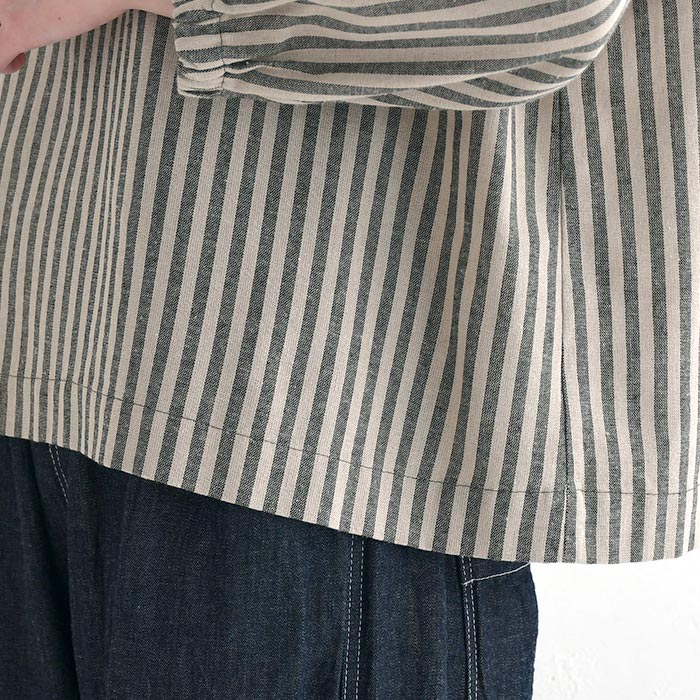 プルオーバー 長袖 レディース コットン リネン混 ストライプ D*g*y dgy 綿 麻 25SS0314, | D*g*y | 16