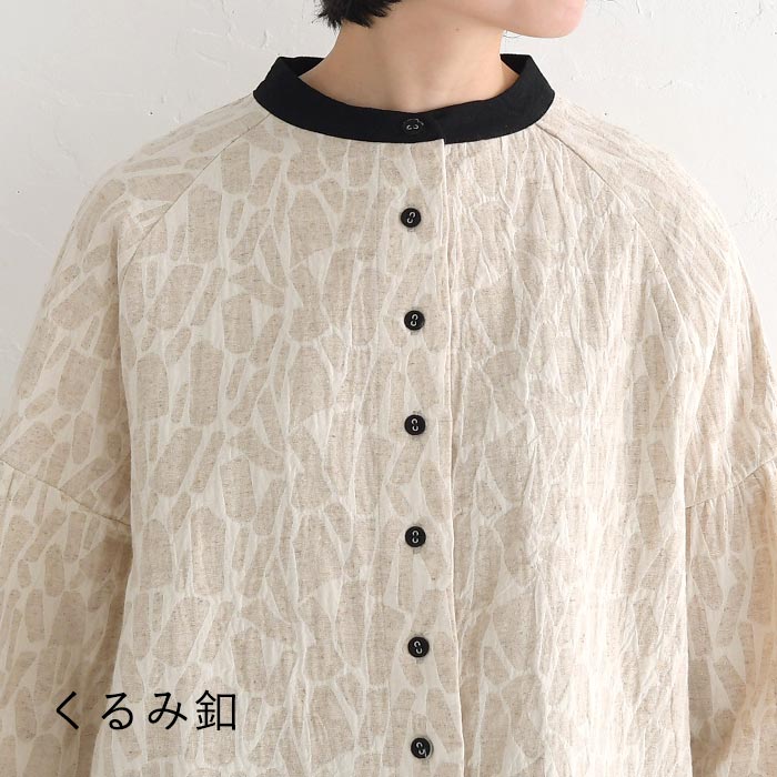 ブラウス シャツ レディース D*g*y×ecoloco別注 ジャガード バイカラー 綿麻 大きいサイズ 25SS0204, c14, | D*g*y | 13