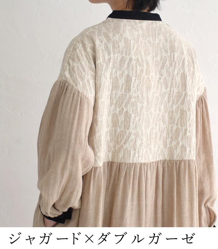ワンピース D*g*y × ecoloco別注 ジャガード ダブルガーゼ レディース 綿100％ 大きいサイズ 25SS0204, c14, | D*g*y | 03