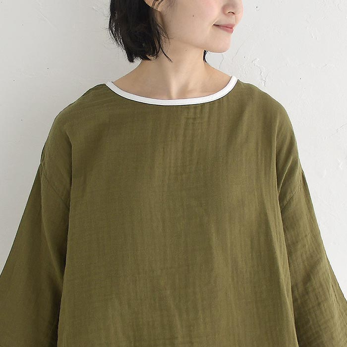 メール便送料無料 プルオーバー 八分袖 レディース コットン ダブルガーゼ D*g*y 綿100％ 大きいサイズ 25SS0411, | D*g*y | 15