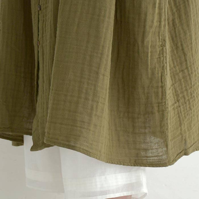 ワンピース ロング レディース 涼しい コットン ダブルガーゼ バルーン袖 D*g*y 綿100％ 大きいサイズ 25SS0411, 爆買 | D*g*y | 18