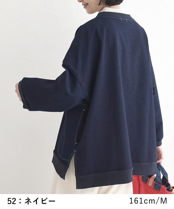 1,111円OFFクーポンあり プルオーバー 長袖 レディース D*g*y コットン裏毛 デニム 綿100％ 25AW1107, | D*g*y | 11