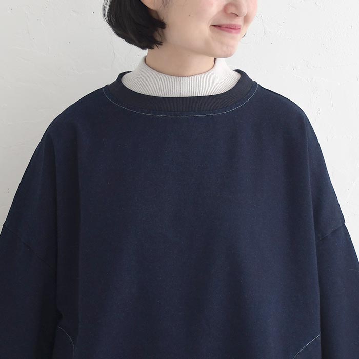 1,111円OFFクーポンあり プルオーバー 長袖 レディース D*g*y コットン裏毛 デニム 綿100％ 25AW1107, | D*g*y | 13